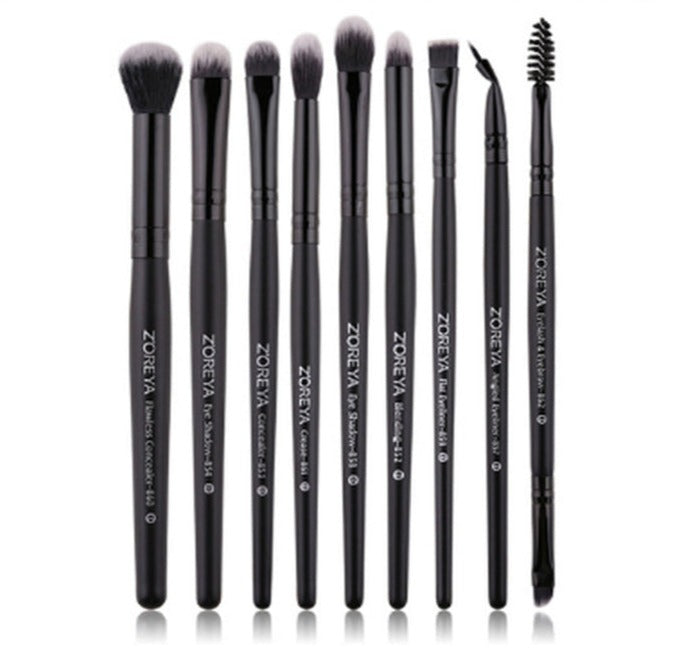 Black Makeup Brushes Set Eye Face Cosmetic Foundation Powder Blush Eyeshadow Kabuki Blending Make up Brush Beauty Tool