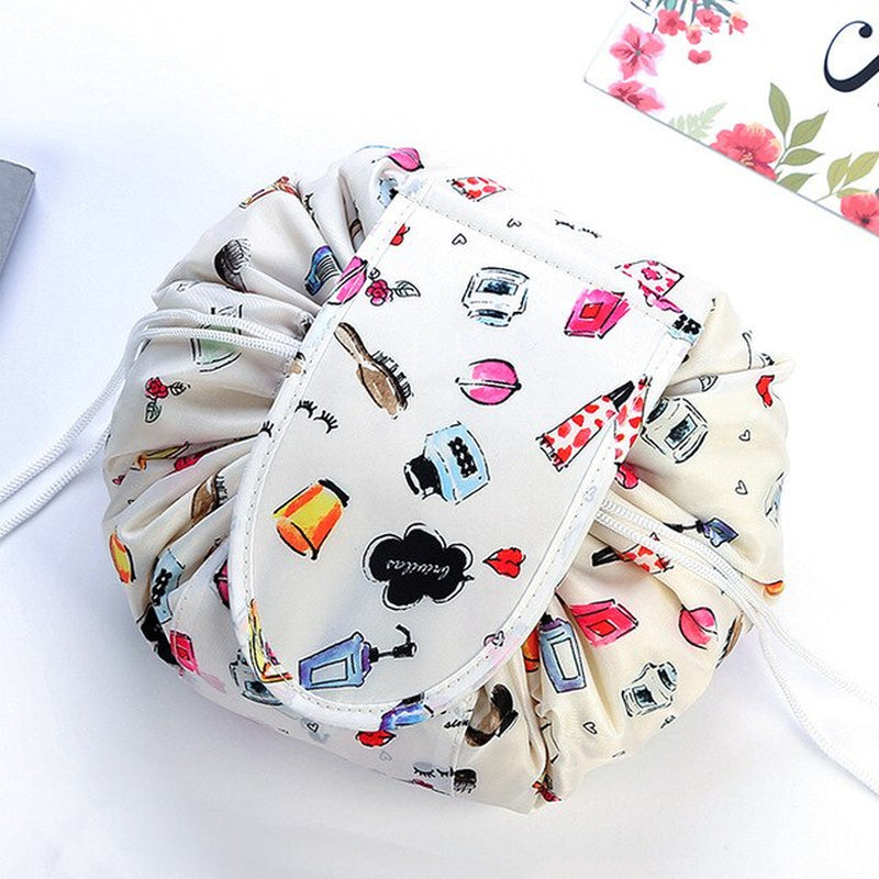 PLEEGA Women Drawstring Travel Cosmetic Bag Makeup Bag Organizer Make Cosmetic Bag Case Storage Pouch Toiletry Beauty Kit Box