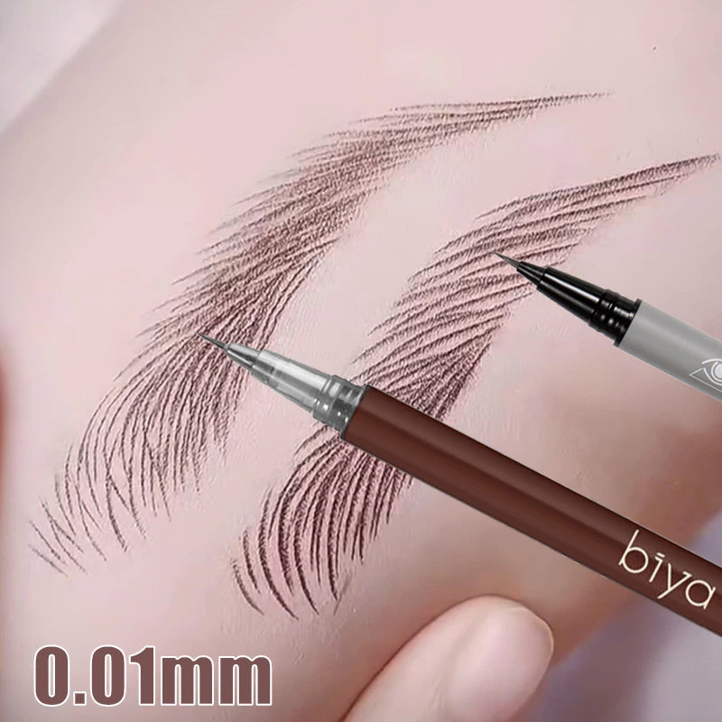 0.01Mm Ultra Fine Eyebrows Pencil Waterproof Sweat-Proof Liquid Eyebrow Pen Long Lasting Professional Makeup Eye Cosmetics