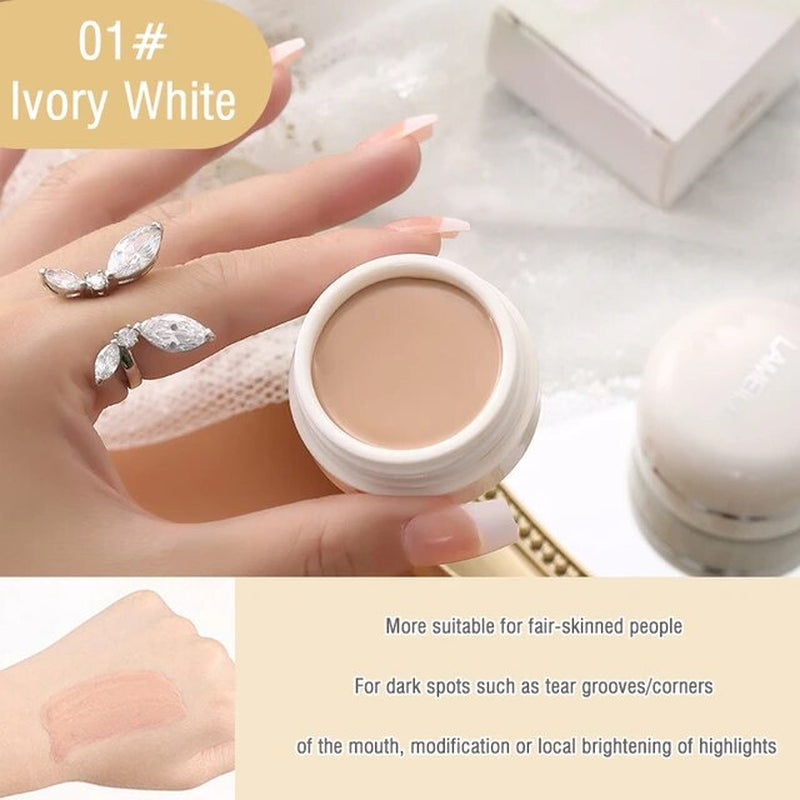 Concealer Foundation Cream Waterproof Long Lasting Deep Complexion Dark Circles Acne Marks Cover Spots Moisturize Face Makeup