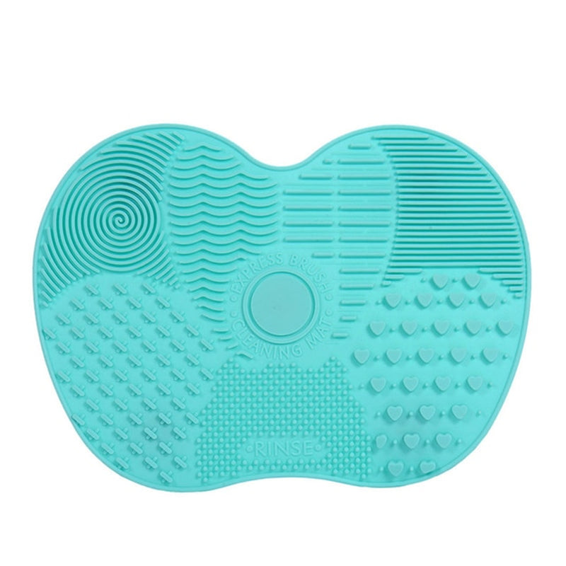 Scrubbing Pad Cosmetic Brush Cleaning Pad Silicone with Suction Cup Apple Cleaner Cleaning Scrubbing Pad Beauty Supplies