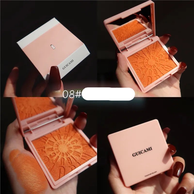 Makeup Blush Palette Face Contour Cheek Blusher Shimmer Glitter Highlighter Bronzer Palette Paleta De Blush Powder Highlight