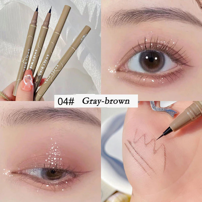 Waterproof Liquid Eyebrow Easy to Color Sweat-Proof Eyebrow Pen 0.005MM Ultra Thin Head Eye Makeup Cosmetic