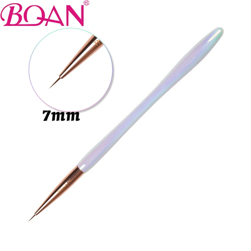 Rose Gold UV Gel Painting Drawing Brush Acrylic Nail Brush Liner Brush Nail Lines Drawing Brushes Manicure Nail Art Tools