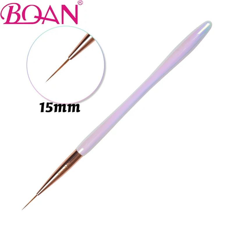 Rose Gold UV Gel Painting Drawing Brush Acrylic Nail Brush Liner Brush Nail Lines Drawing Brushes Manicure Nail Art Tools