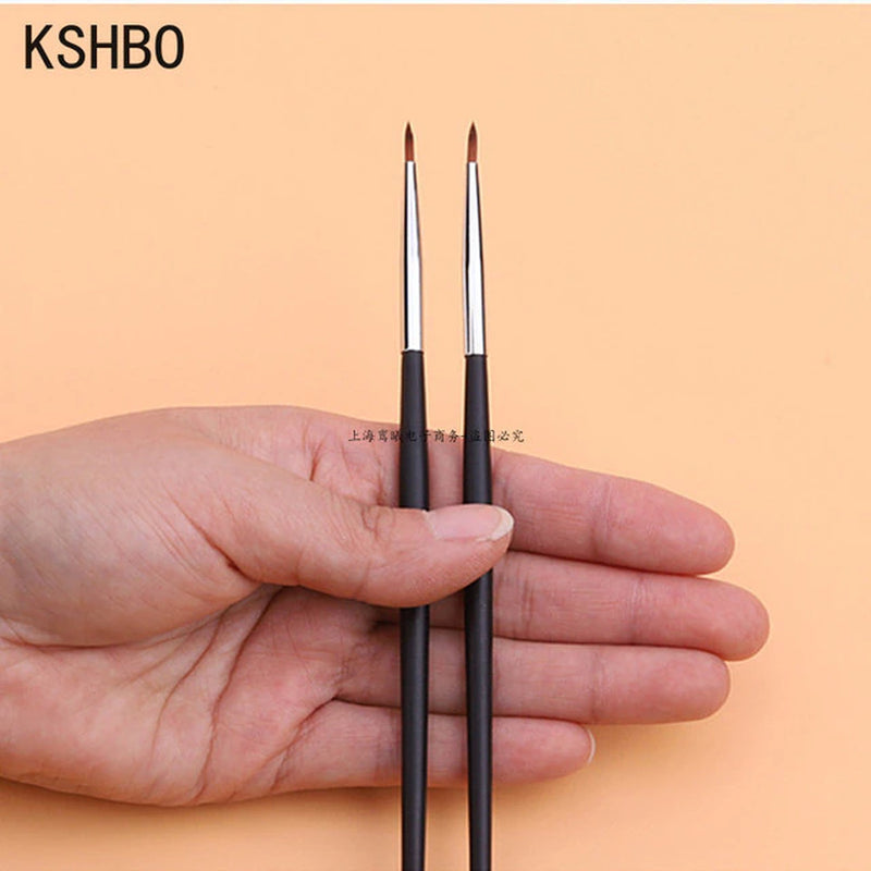 2Pcs/Set Brow Contour Brush Eyebrow Eyeliner Brush Portable Small Angled Eyebrow Liner Brush Women Makeup Cosmetic Tools