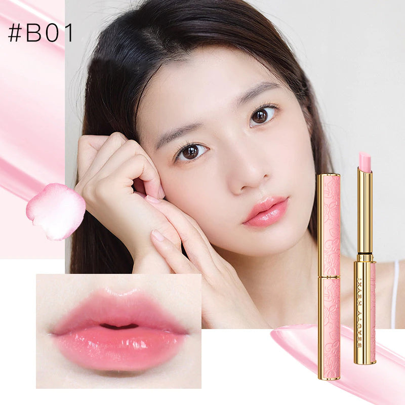 Honey Peach Magic Color Lipstick Temperature Lip Balm Moisturizing Nourishing Long Lasting Smooth Natural Brighten Lip Makeup