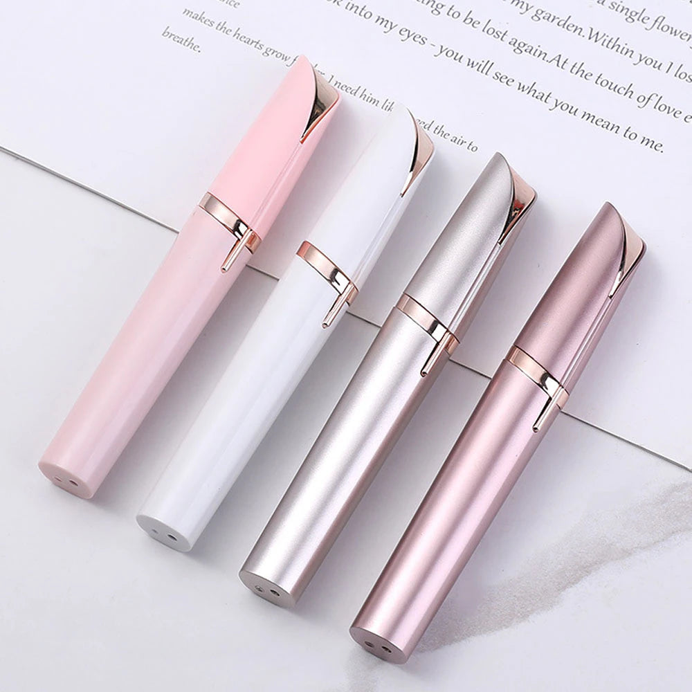 Womens Electric Eyebrow Trimmer Eye Brow Shaper Pencil Face Hair Remover for Women Automatic Eyebrow Shavers Pocketknife