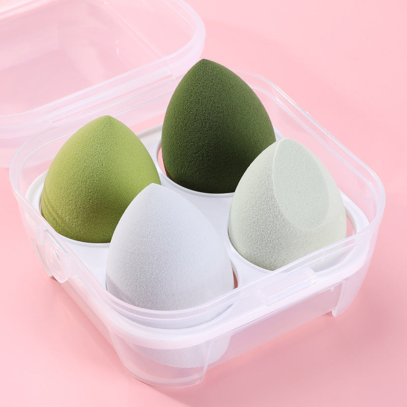 4Pcs Makeup Sponge Powder Puff Dry and Wet Combined Beauty Cosmetic Ball Foundation Powder Puff Bevel Cut Make up Sponge Tools