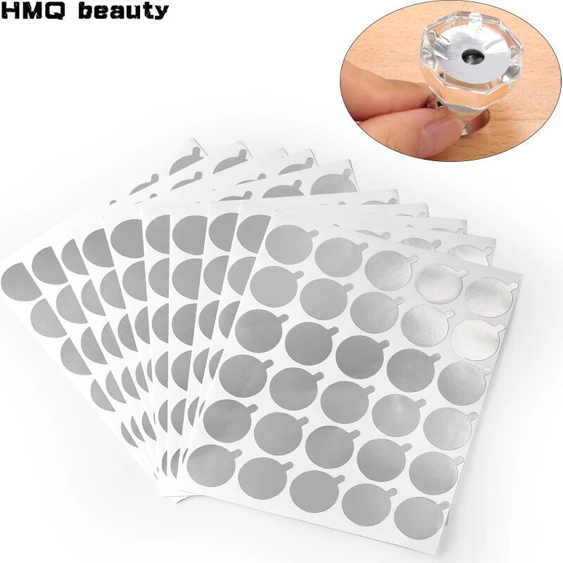 New 300Pcs Disposable Eyelash Glue Holder Pallet Eyelash Extension Glue Pads under Stand Eyelash Eye Beauty Tools Size 2.5Cm