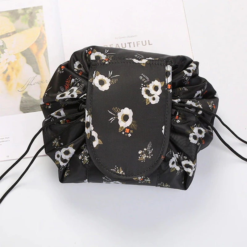 PLEEGA Women Drawstring Travel Cosmetic Bag Makeup Bag Organizer Make Cosmetic Bag Case Storage Pouch Toiletry Beauty Kit Box