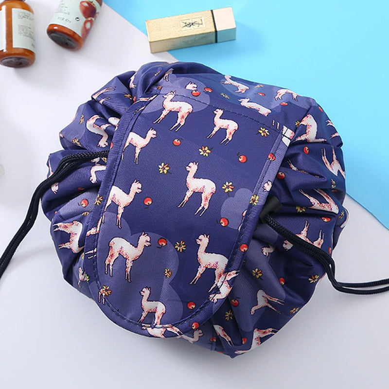 PLEEGA Women Drawstring Travel Cosmetic Bag Makeup Bag Organizer Make Cosmetic Bag Case Storage Pouch Toiletry Beauty Kit Box