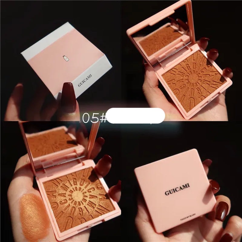 Makeup Blush Palette Face Contour Cheek Blusher Shimmer Glitter Highlighter Bronzer Palette Paleta De Blush Powder Highlight