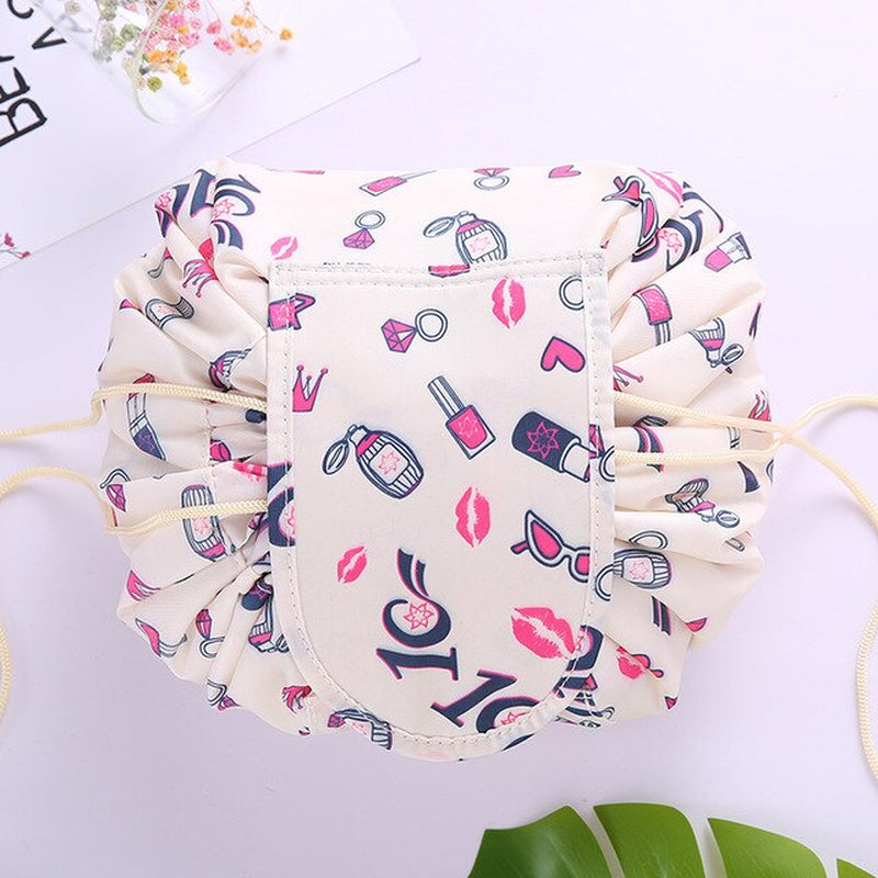 PLEEGA Women Drawstring Travel Cosmetic Bag Makeup Bag Organizer Make Cosmetic Bag Case Storage Pouch Toiletry Beauty Kit Box