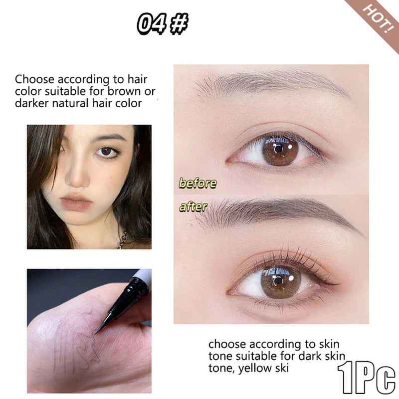 0.01Mm Ultra Fine Eyebrows Pencil Waterproof Sweat-Proof Liquid Eyebrow Pen Long Lasting Professional Makeup Eye Cosmetics