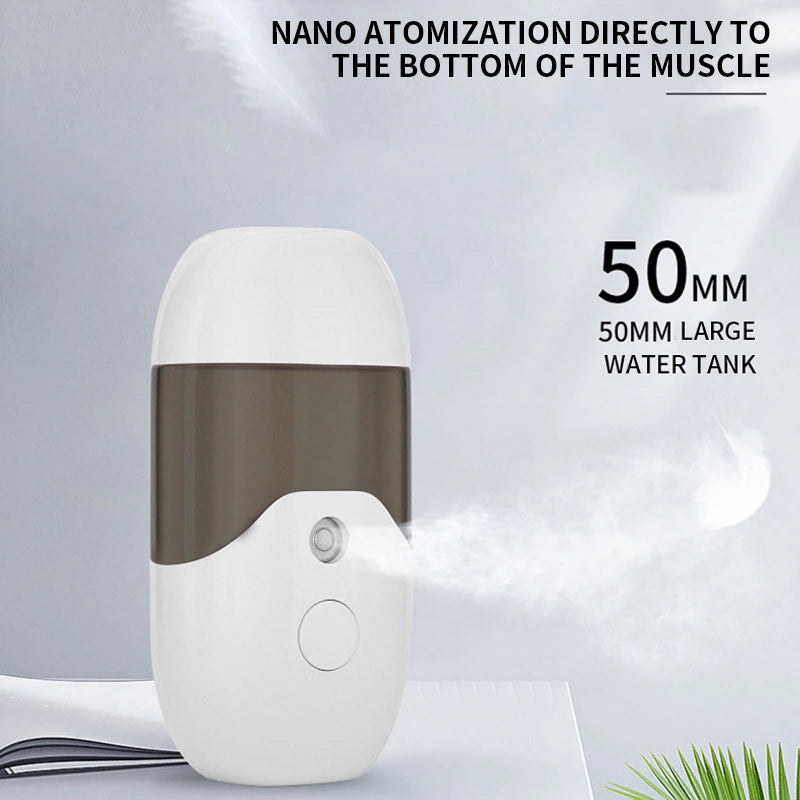 New 50ML Mini Nano Facial Sprayer USB Nebulizer Face Steamer Moisturizing Humidifier Anti-Aging Hydrating Beauty Skin Care Tools