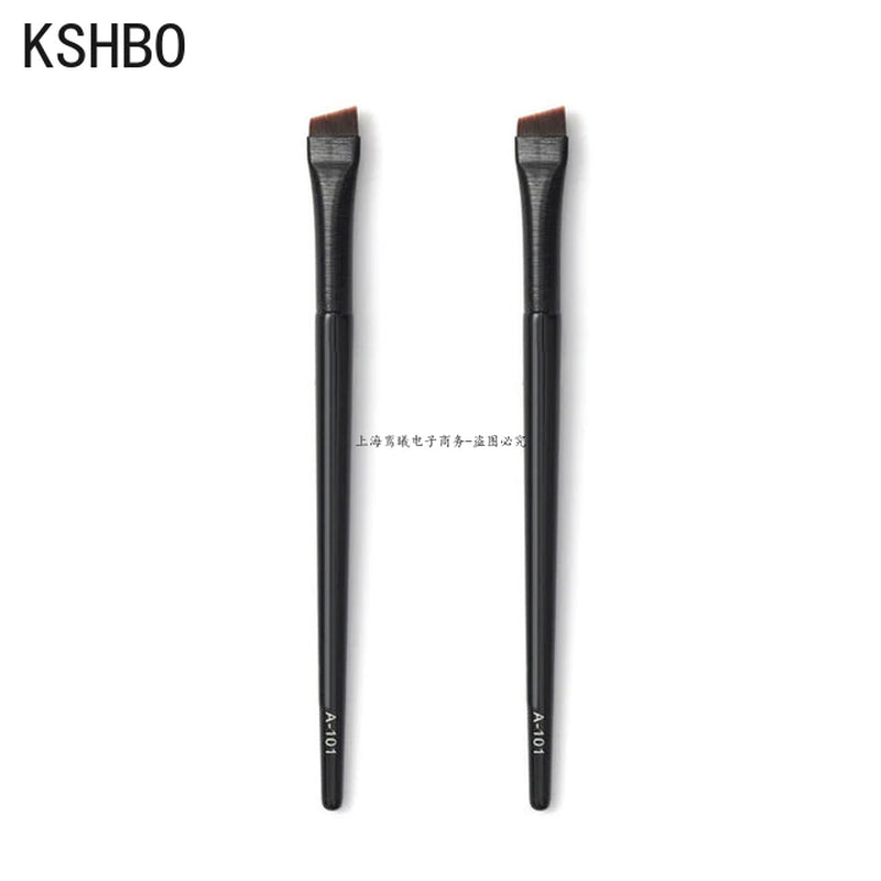 2Pcs/Set Brow Contour Brush Eyebrow Eyeliner Brush Portable Small Angled Eyebrow Liner Brush Women Makeup Cosmetic Tools