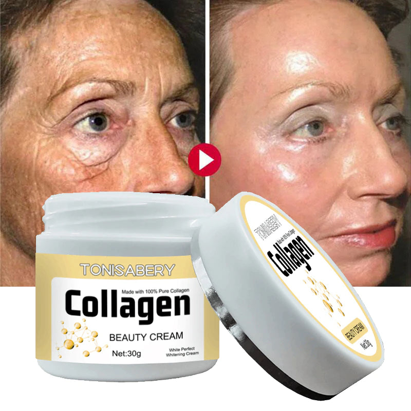 Collagen Wrinkle Removal Cream Firming Lifting Anti-Aging Fade Fine Lines Improve Puffiness Moisturize Whitening Beauty Products