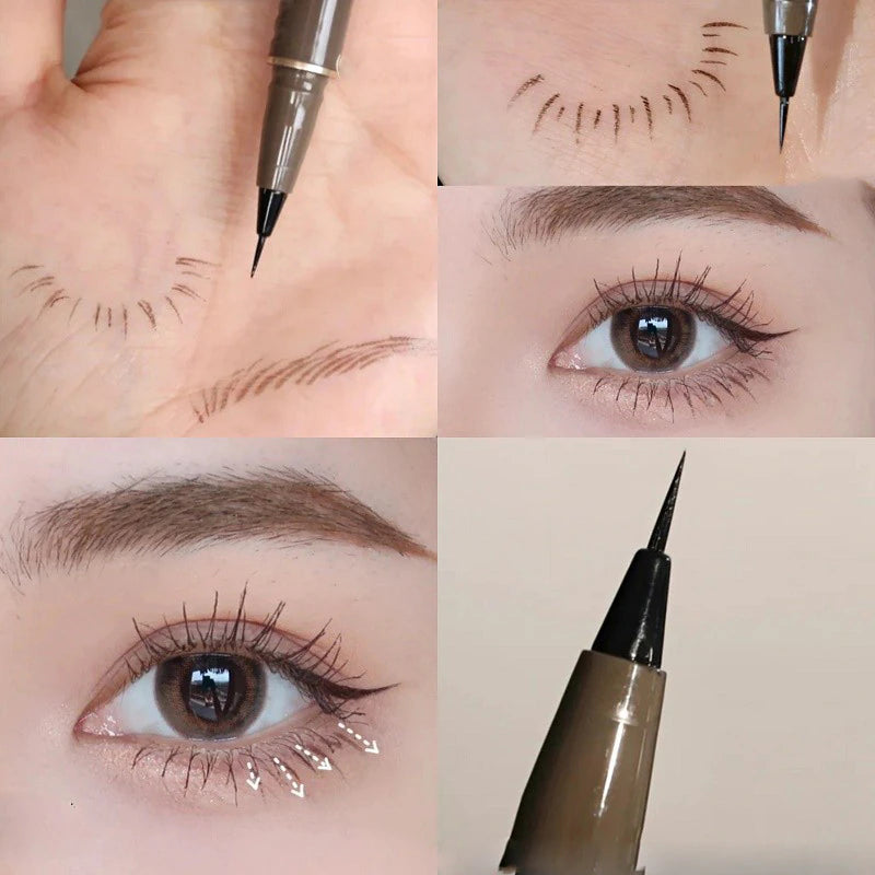 Waterproof Liquid Eyebrow Easy to Color Sweat-Proof Eyebrow Pen 0.005MM Ultra Thin Head Eye Makeup Cosmetic