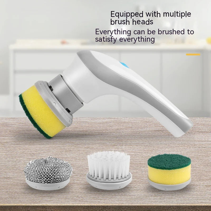 Electric Multifunctional Plastic Cleansing Brush Household Kitchen