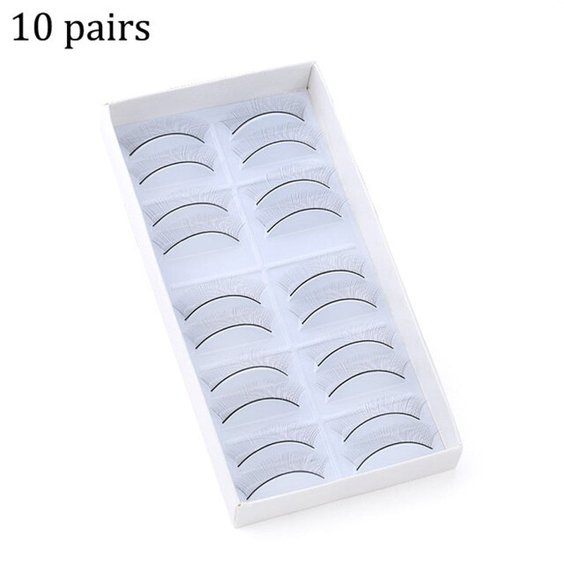 5/10/25 Pairs Individual Practice False Eyelashes Natural Training Lashes Eyelash Extension Practicing for Beauty Makeup Tools