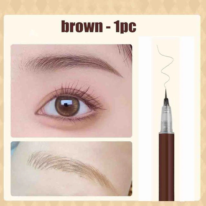 1/2PCS Waterproof Liquid Eyebrow Pencil Easy to Color Sweat-Proof Eyebrow Pen 0.01MM Ultra Thin Head Eye Makeup Cosmetic