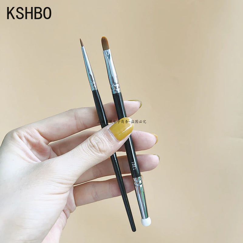 2Pcs/Set Brow Contour Brush Eyebrow Eyeliner Brush Portable Small Angled Eyebrow Liner Brush Women Makeup Cosmetic Tools