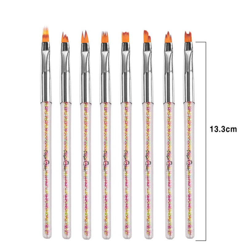 3/7Pcs Nail Pen Brush 7 Different Sizes Nail Glue Phototherapy Pen Suitable for Professional Salon or Home Use Gel Nail Brush