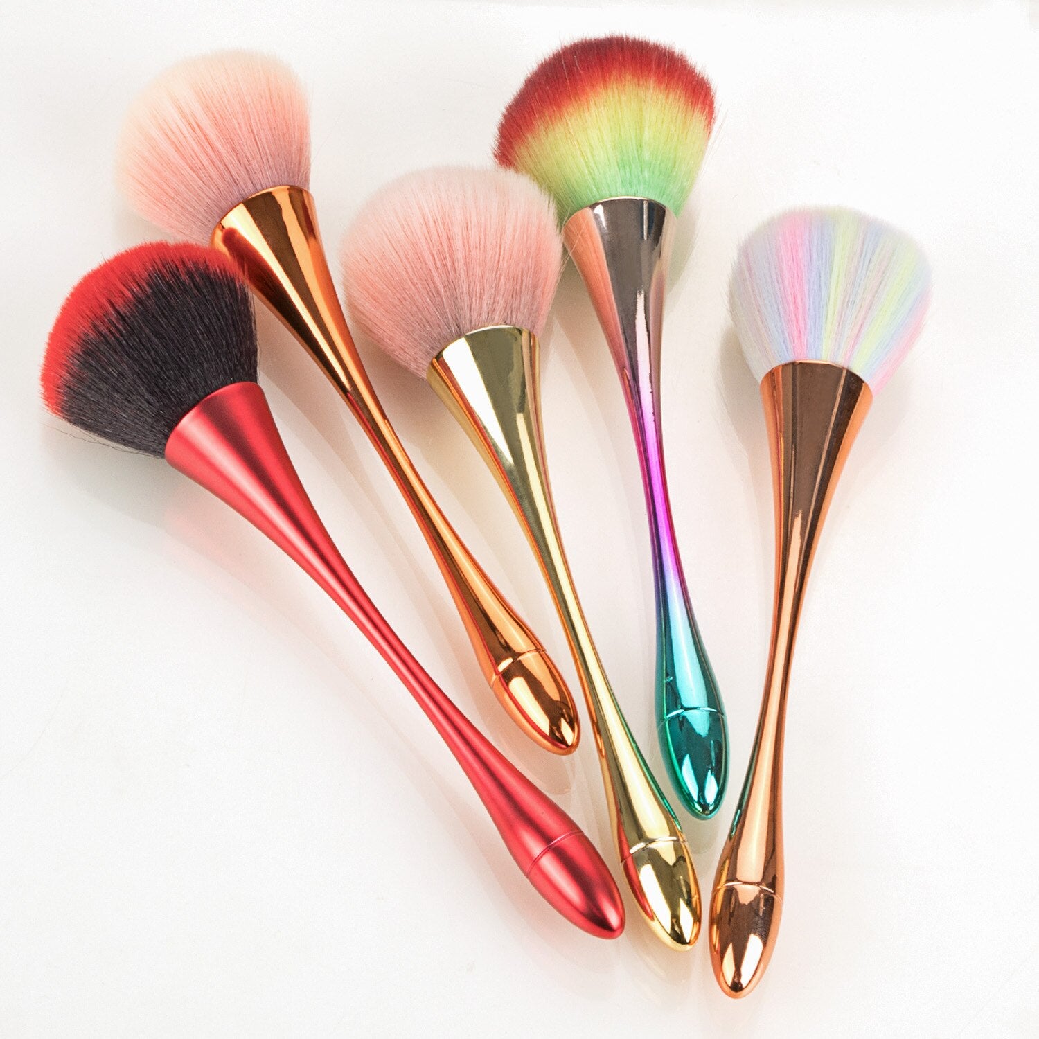 Rose Gold Powder Blush Brush Professional Make up Brush Large Cosmetic Face Cont Cosmetic Face Cont Brocha Colorete Make up Tool