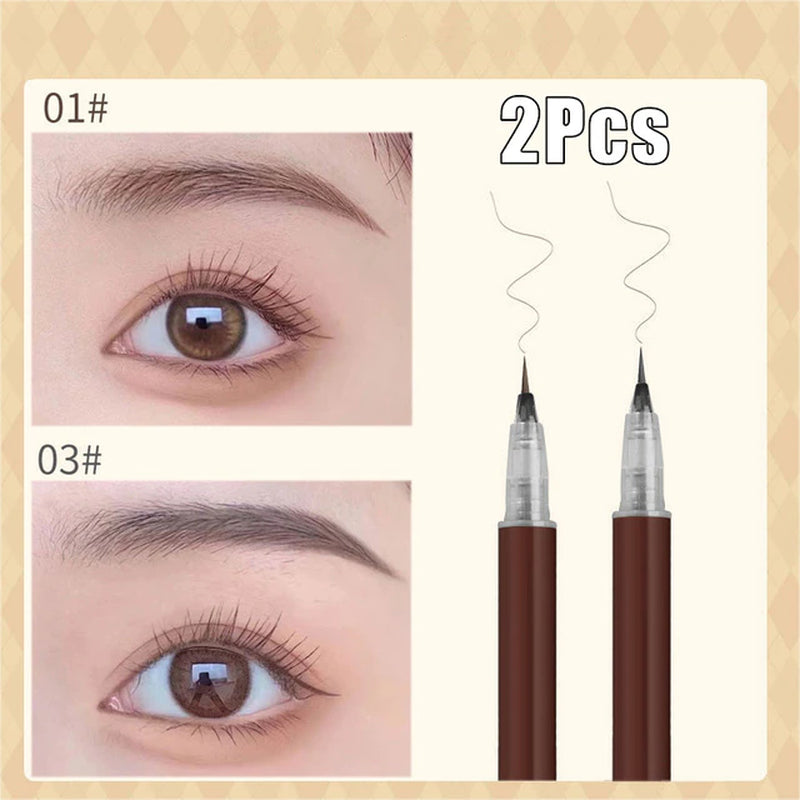 0.01Mm Ultra Fine Eyebrows Pencil Waterproof Sweat-Proof Liquid Eyebrow Pen Long Lasting Professional Makeup Eye Cosmetics