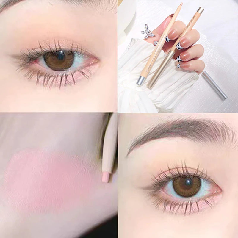 Diamond Eyes Pencil Shiny Glitter Eyeshadow Pen Eyeliner Pearlescent Matte Highlight Pen Brighten Silkworm Makeup Tool Cosmetics