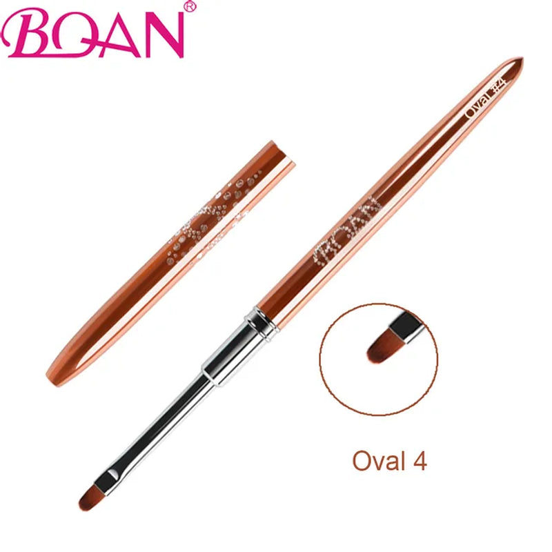 Rose Gold UV Gel Painting Drawing Brush Acrylic Nail Brush Liner Brush Nail Lines Drawing Brushes Manicure Nail Art Tools