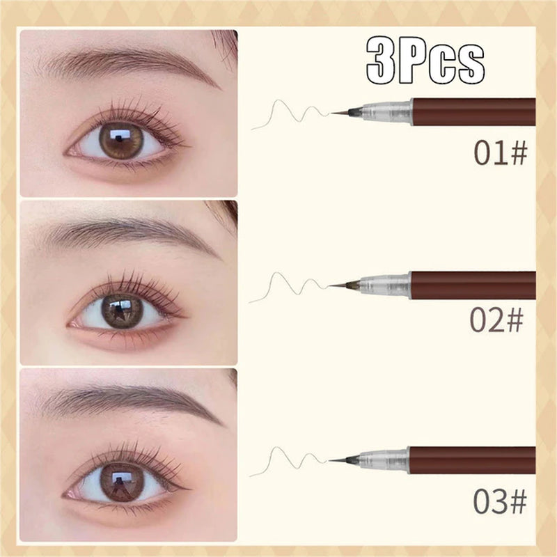 0.01Mm Ultra Fine Eyebrows Pencil Waterproof Sweat-Proof Liquid Eyebrow Pen Long Lasting Professional Makeup Eye Cosmetics