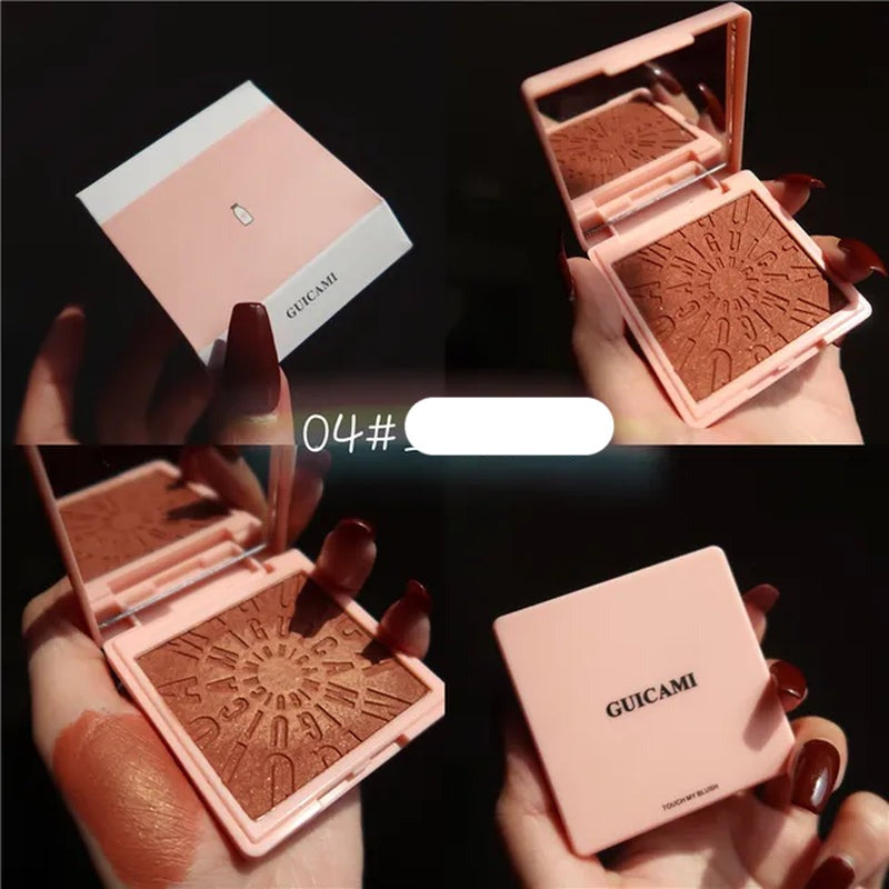 Makeup Blush Palette Face Contour Cheek Blusher Shimmer Glitter Highlighter Bronzer Palette Paleta De Blush Powder Highlight