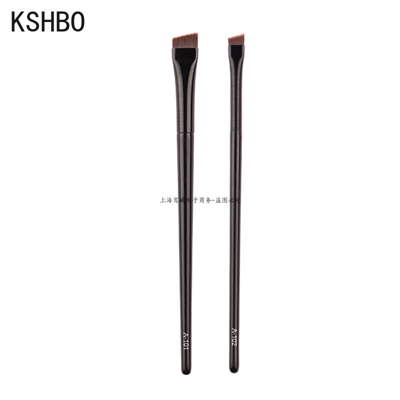 2Pcs/Set Brow Contour Brush Eyebrow Eyeliner Brush Portable Small Angled Eyebrow Liner Brush Women Makeup Cosmetic Tools