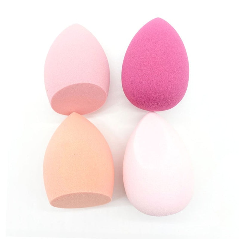 4Pcs Makeup Sponge Powder Puff Dry and Wet Combined Beauty Cosmetic Ball Foundation Powder Puff Bevel Cut Make up Sponge Tools