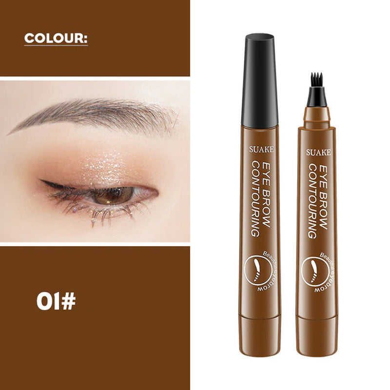 0.01Mm Ultra Fine Eyebrows Pencil Waterproof Sweat-Proof Liquid Eyebrow Pen Long Lasting Professional Makeup Eye Cosmetics