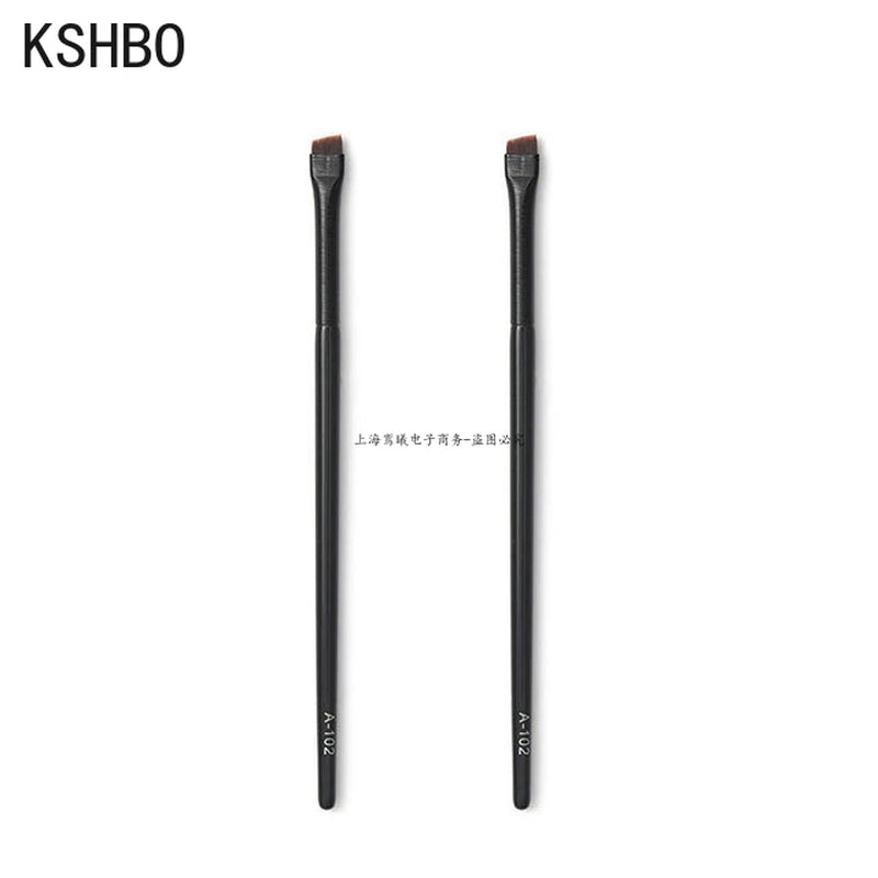 2Pcs/Set Brow Contour Brush Eyebrow Eyeliner Brush Portable Small Angled Eyebrow Liner Brush Women Makeup Cosmetic Tools