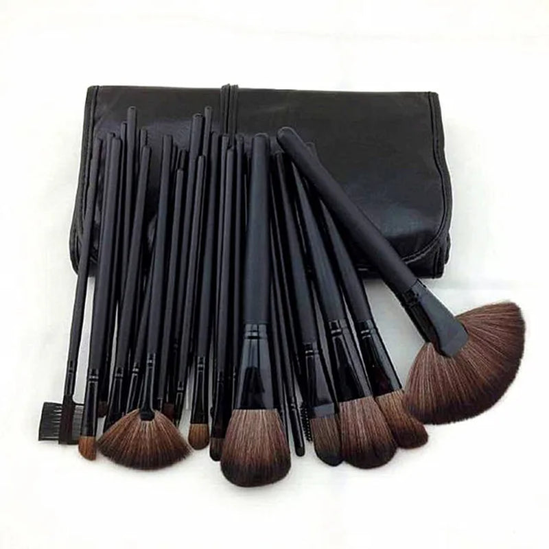 Gift Bag of 24 Pcs Makeup Brush Sets Professional Cosmetics Brushes Eyebrow Powder Foundation Shadows Pinceaux Make up Tools