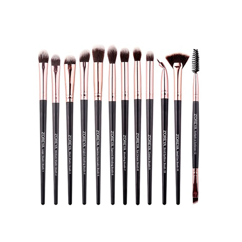 Black Makeup Brushes Set Eye Face Cosmetic Foundation Powder Blush Eyeshadow Kabuki Blending Make up Brush Beauty Tool