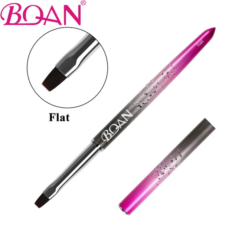 Rose Gold UV Gel Painting Drawing Brush Acrylic Nail Brush Liner Brush Nail Lines Drawing Brushes Manicure Nail Art Tools