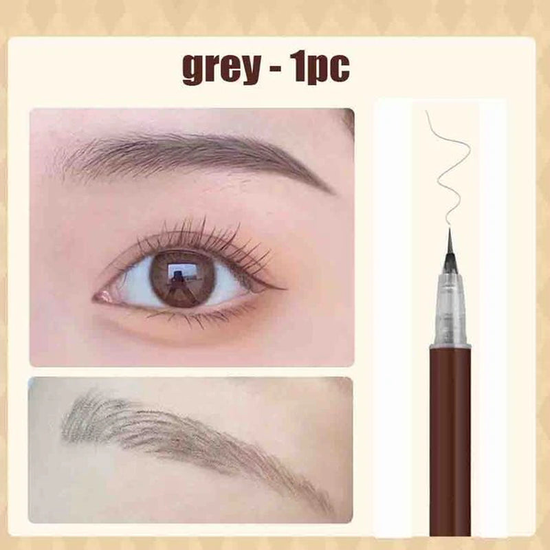 1/2PCS Waterproof Liquid Eyebrow Pencil Easy to Color Sweat-Proof Eyebrow Pen 0.01MM Ultra Thin Head Eye Makeup Cosmetic