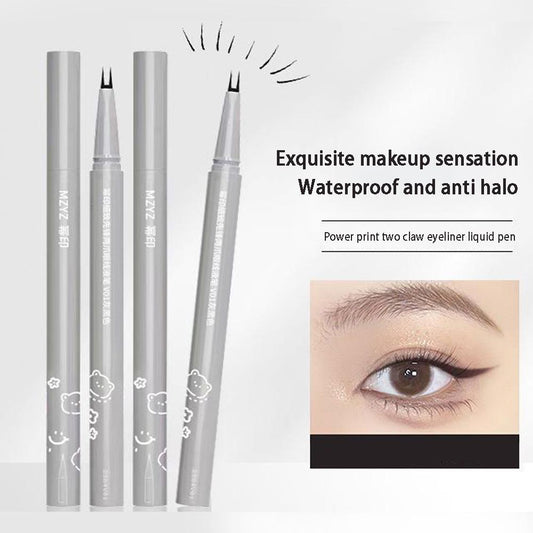 Double Tip Lower Eyelash Pencil Waterproof Liquid Eyeliner Makeup for Women Quick Drying Long Lasting Smooth Eye Liner