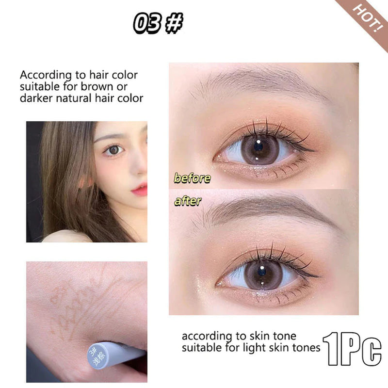 0.01Mm Ultra Fine Eyebrows Pencil Waterproof Sweat-Proof Liquid Eyebrow Pen Long Lasting Professional Makeup Eye Cosmetics