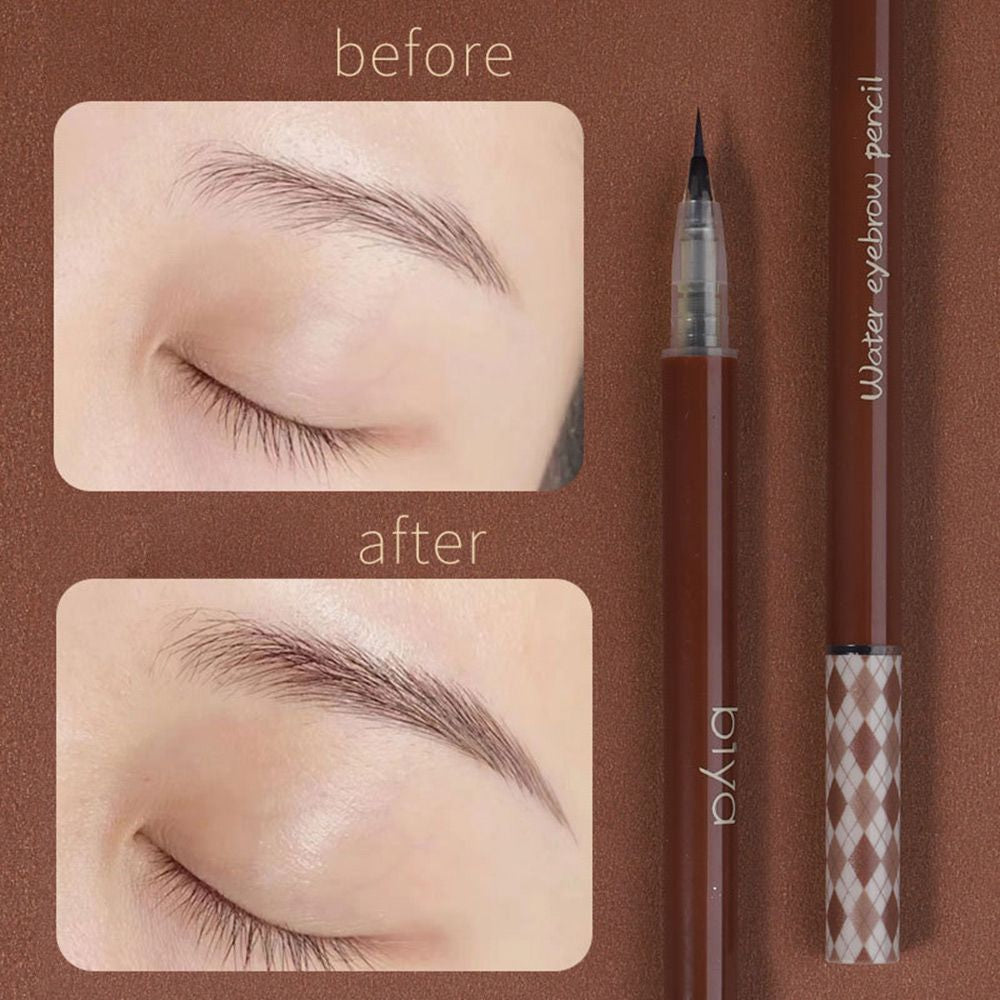 1/2PCS Waterproof Liquid Eyebrow Pencil Easy to Color Sweat-Proof Eyebrow Pen 0.01MM Ultra Thin Head Eye Makeup Cosmetic