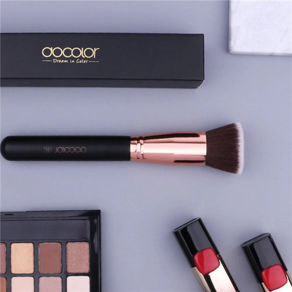 Foundation Brush Flat Top Buffing Brushes Fan Contour Powder Highlighter Blush Beauty Cosmetic Makeup Tools Eyeshadow