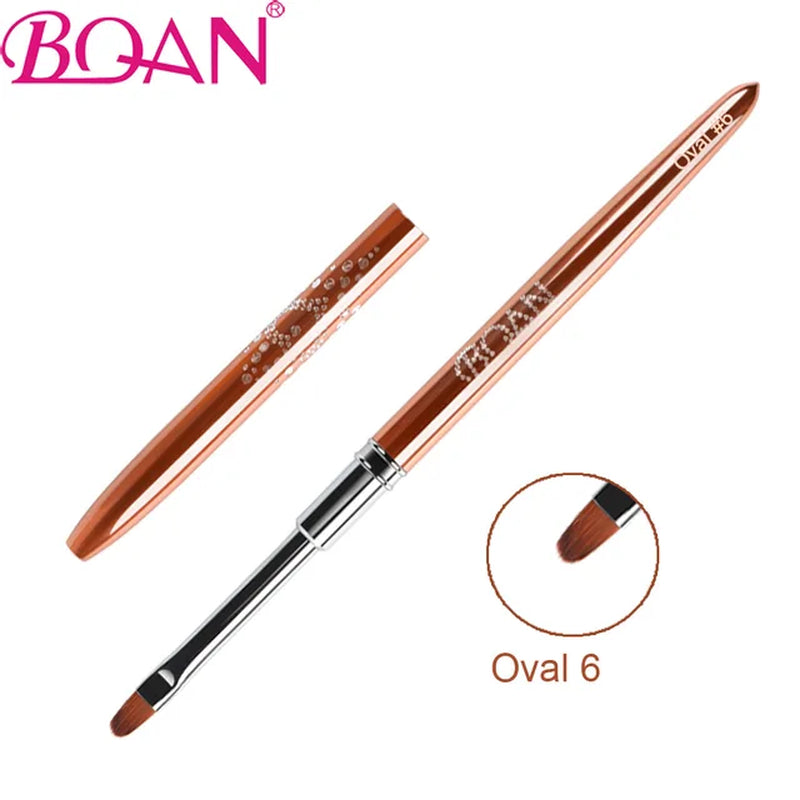 Rose Gold UV Gel Painting Drawing Brush Acrylic Nail Brush Liner Brush Nail Lines Drawing Brushes Manicure Nail Art Tools