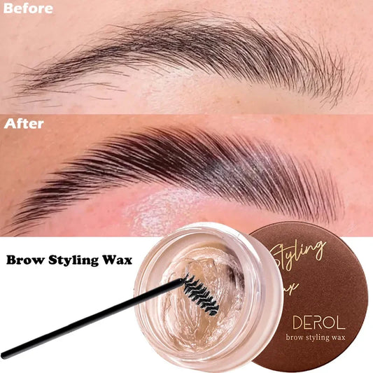 1Pcs Waterproof 3D Eyebrow Styling Cream Quick-Drying Makeup Eyebrow Sculpt Soap Natural Wild Brow Pomade Setting Gel Wax