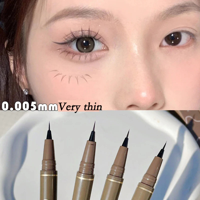 Waterproof Liquid Eyebrow Easy to Color Sweat-Proof Eyebrow Pen 0.005MM Ultra Thin Head Eye Makeup Cosmetic