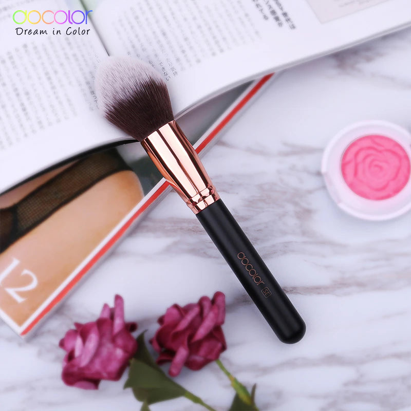 Foundation Brush Flat Top Buffing Brushes Fan Contour Powder Highlighter Blush Beauty Cosmetic Makeup Tools Eyeshadow